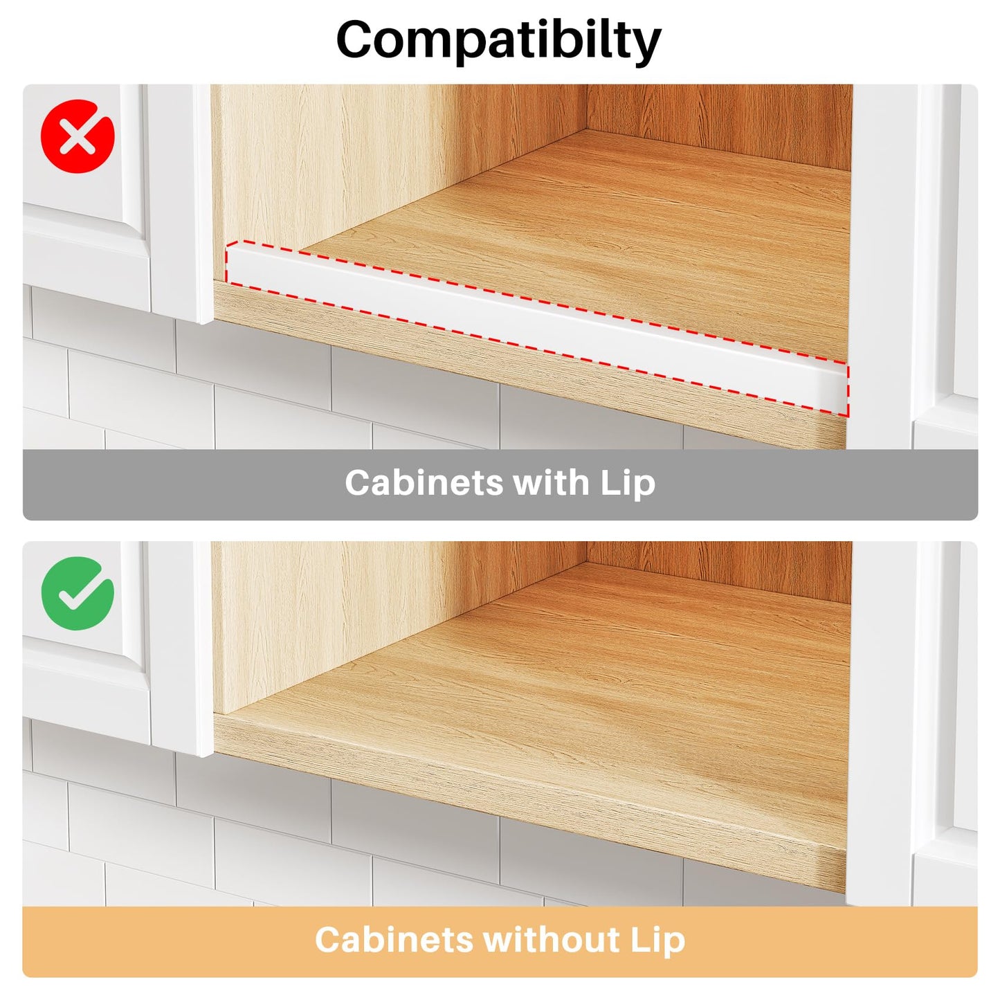 SNTD Spice Rack - Vertical Pull Out Spice Organization for Cabinet Kitchen Pantry Storage, Strong Adhesive Nano Film, No Drill (8"Wx10"Dx2"H,1Tier)